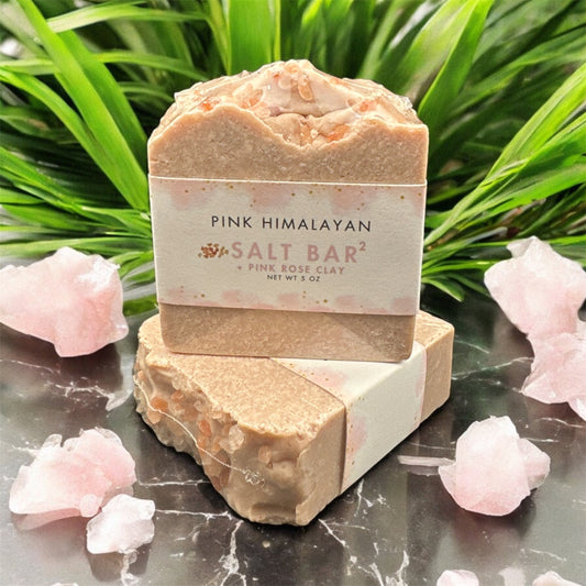 Pink Himalayan Salt Bar  + Pink Rose Clay(2)